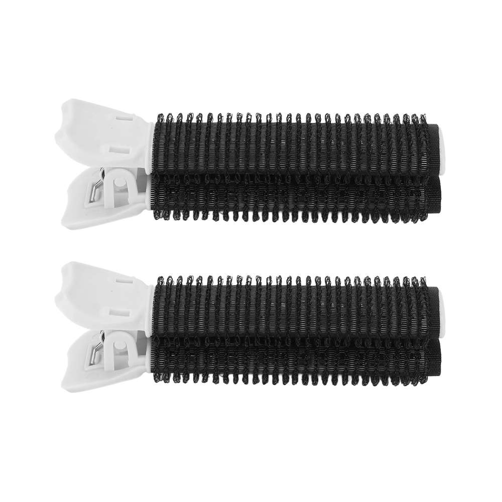 2pcs Hair Volume Roller Curler Clip Portable Volumizing Hair Root Clips Bangs Styling Tool for Women GirlsBlack