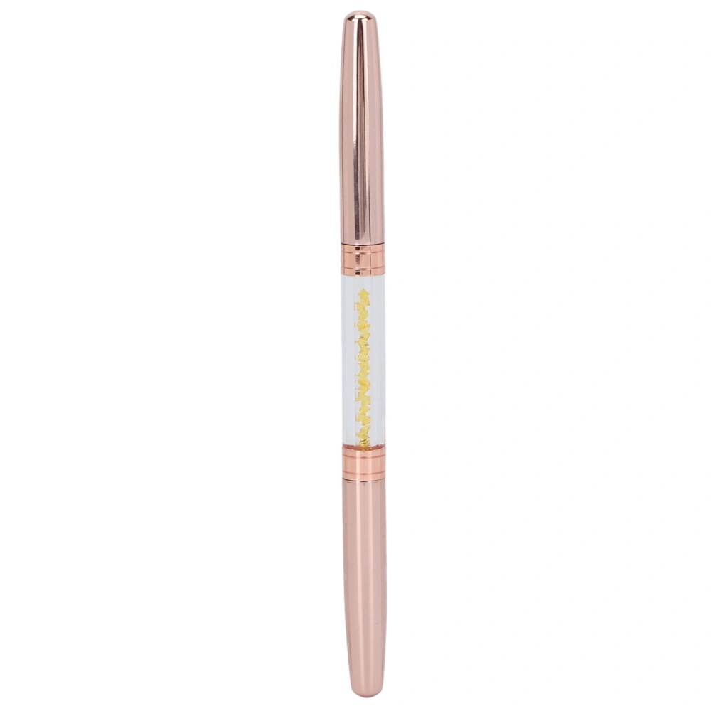 Manual Tattoo Microblading Pen Double Head Lightweight Traditional Tattoo Pen Tool for Eyebrow EyelinerYellow