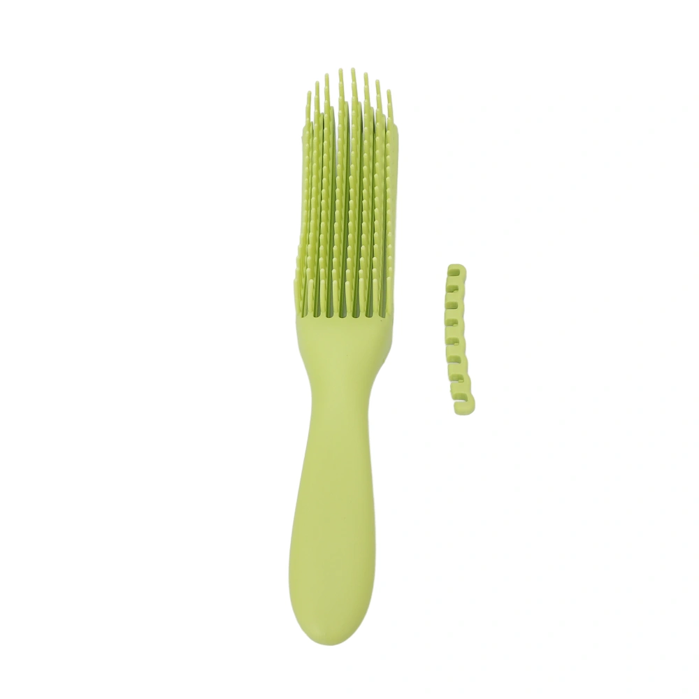 Detangling Brush Convenient Practical Safe Reliable Matte Handle Compact Portable Hairdressing Tool for BarbershopFluorescent Green