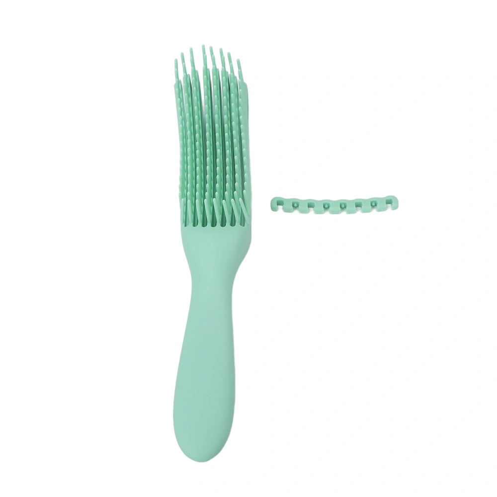 Detangling Brush Convenient Practical Safe Reliable Matte Handle Compact Portable Hairdressing Tool for BarbershopMint Green