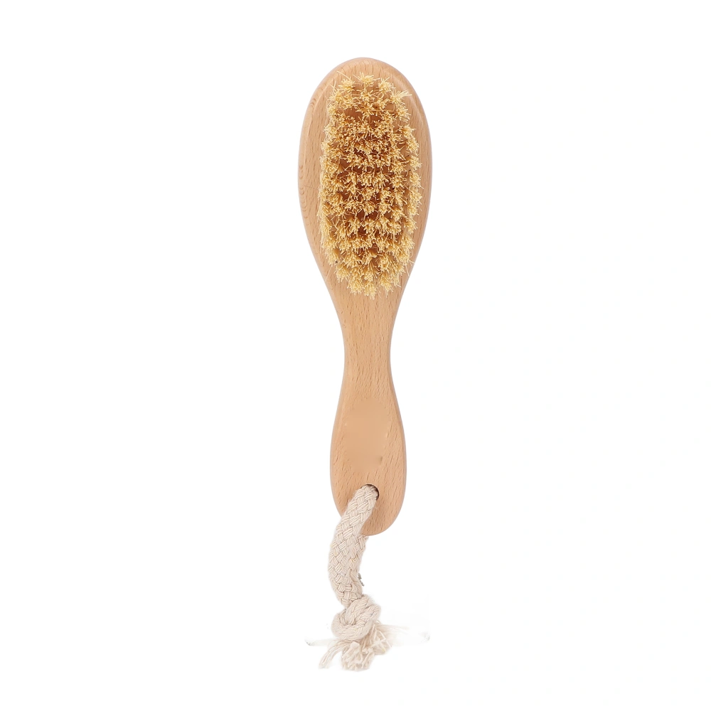 Exfoliating Body Brush Baby Wooden Handle Travel Portable Body Massage Cleaning Shower Bath Brush