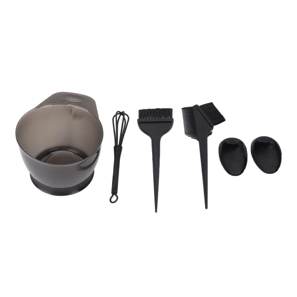 Hair Coloring Dyeing Kit Professional Salon Portable Ear Cover Hair Dye Brush Mixing Bowl Tool SetBlack