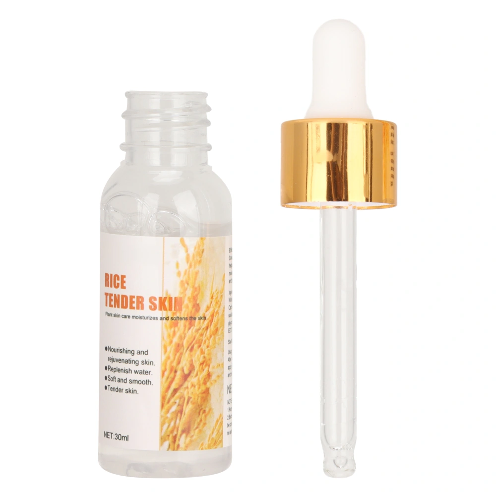 Rice Brightening Skin Facial Serum Moisturizing Skin Face Serum for Daily Nourishing Skin 30ml