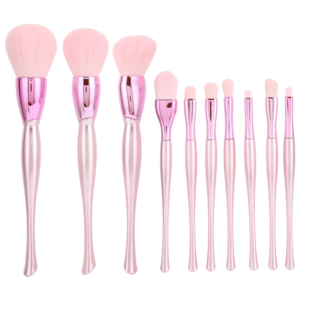 10pcs Makeup Brush Set Professional Foundation Concealer Face Powder Blush Eyeshadow Brushes for Daily Makeup