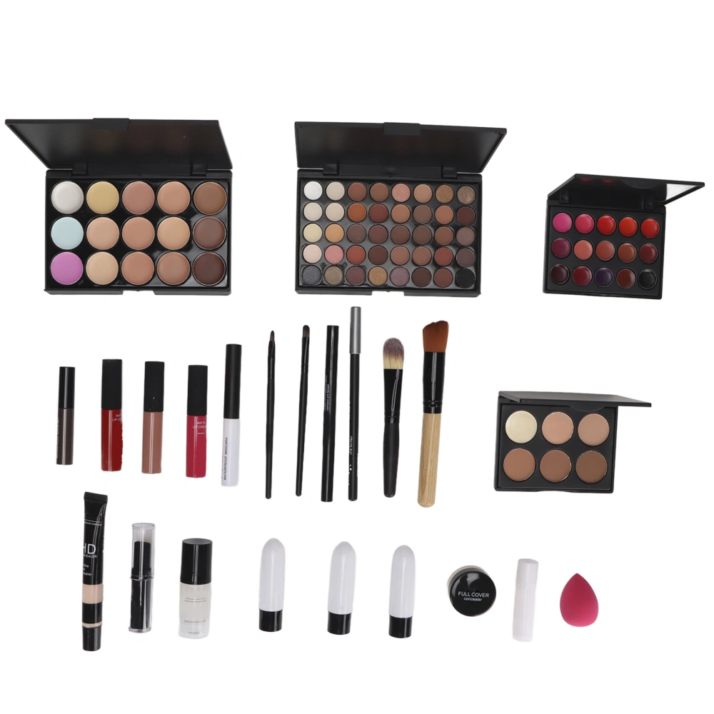 Multifunctional Makeup Kit Cosmetic Eye Shadow Lip Gloss Concealer Set with Cosmetic Bag