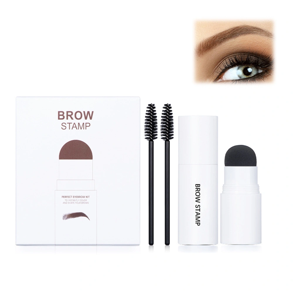 Eyebrow Stamp Stencil Kit Brow Stamp Shaping Kit Waterproof Long Lasting Eyebrow Stamp with 10pcs Reusable Eyebrow Stencil and 1 Eyebrow Brush