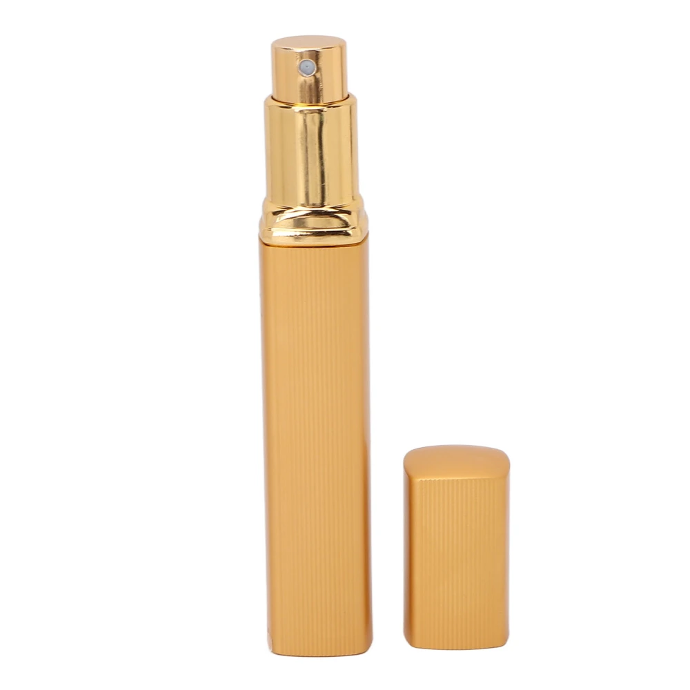 Portable Perfume Bottle Liquid Dispensing Refillable Atomizer Bottle for Traveling 12mlGold