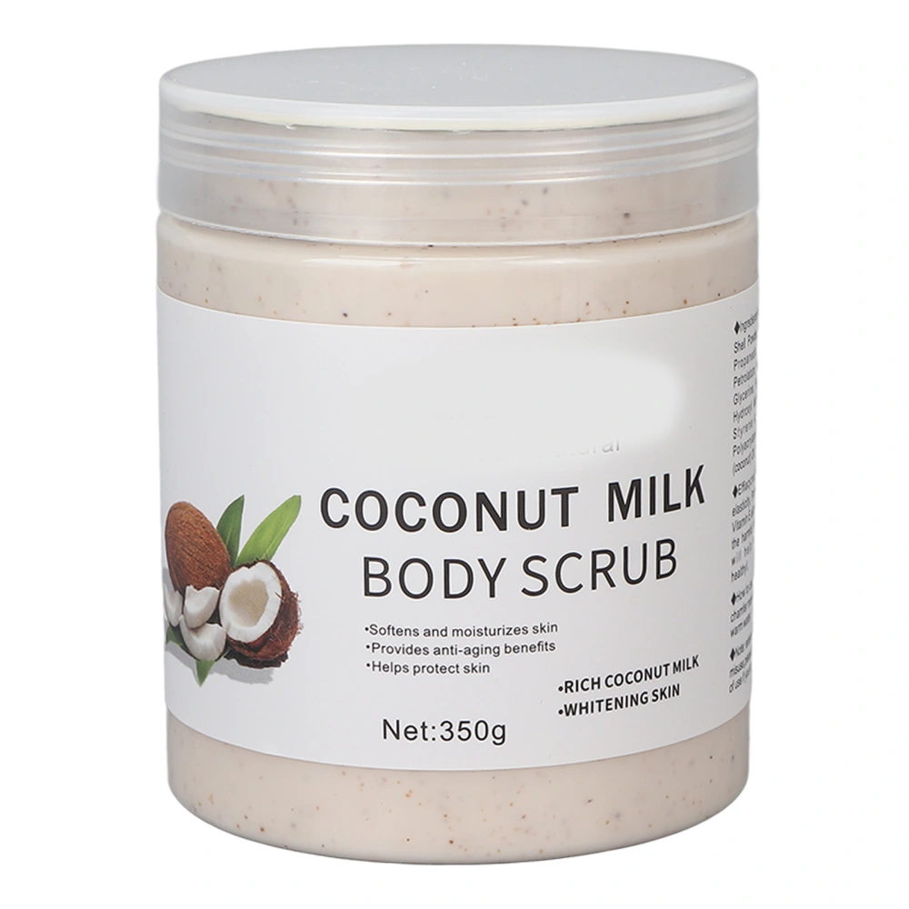 Coconut Exfoliating Body Scrub Cream Deep Cleansing Nourishing Facial Scrub Cream 350g