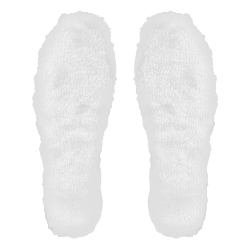 Soft White Plush Insoles Keep Warm Thicken Shoe Pad Inserts for Rain Boots Snow Boots Running Shoes41