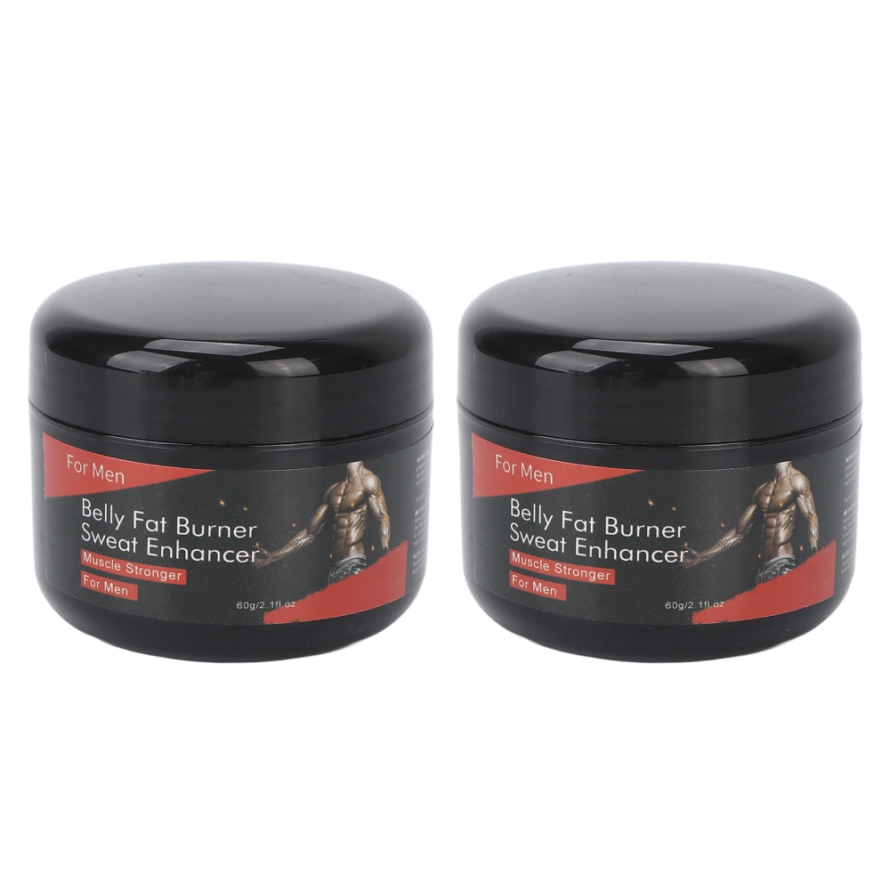 2pcs Hot Sweat Cream Improve Exercise Efficiency Soothe Muscles Burn Calories Slimming Cream for Fitness 60g