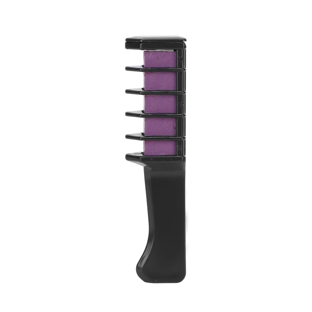 Portable Temporary Hair Chalk Comb Disposable Easy Operation Hair Color Chalk CombPurple