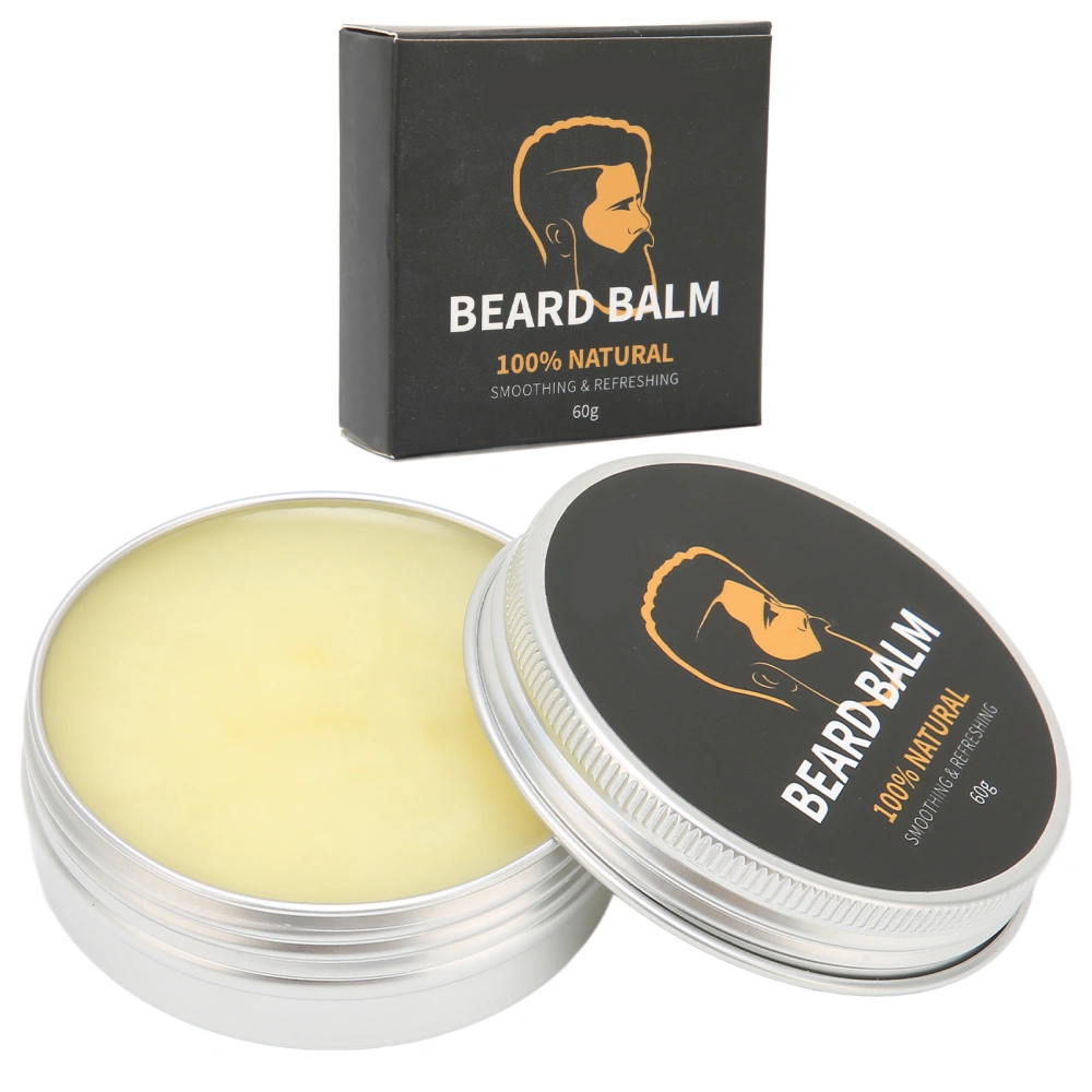 Beard Cream Convenient Practical Softened Effective Care Soft Comfortable Conditioner 60g for Home Barbershop