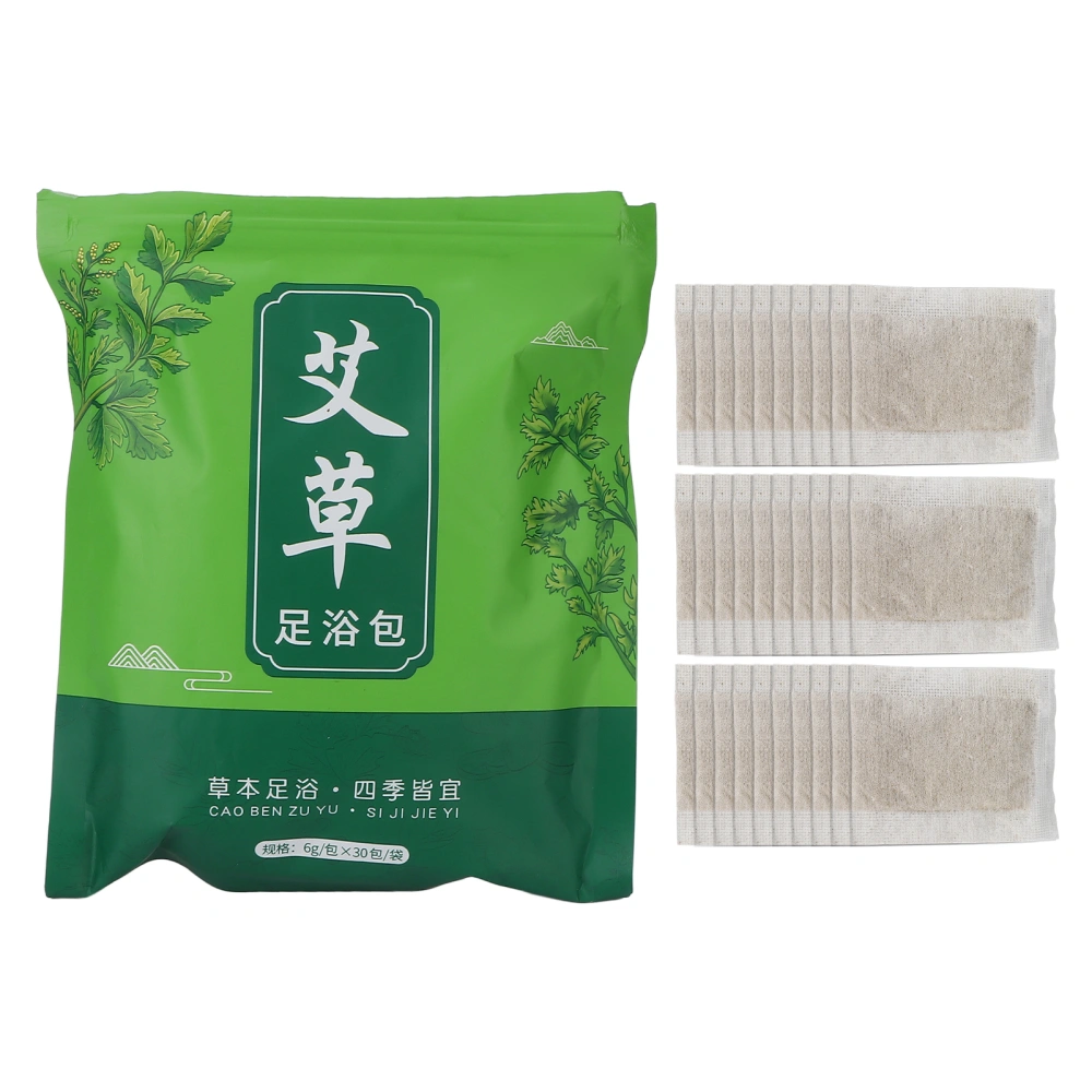 6g 30pcs Foot Soak Wormwood Bag Herb Foot Soak Bath Therapy Foot Care Relaxation Package