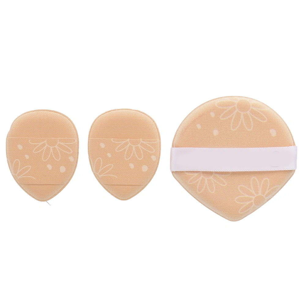 3pcs Facial Beauty Powder Puff Different Shape Dry Wet Use Soft Cosmetic Makeup Blender Puff Cosmetic Tool