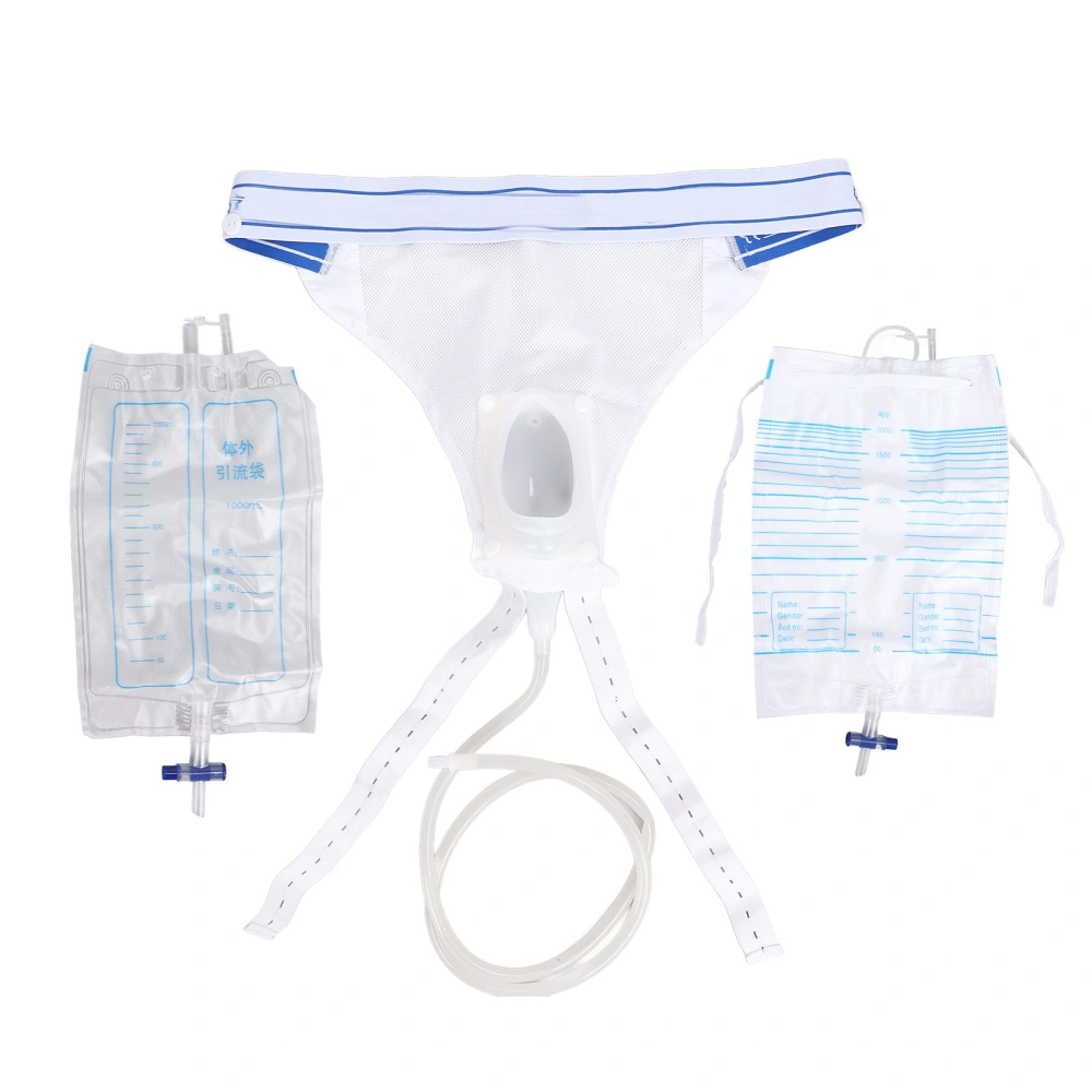 Urine Collector Portable Silicone Female Urinary Drainage Bag Catheter Collector for Woman Elderly Patients