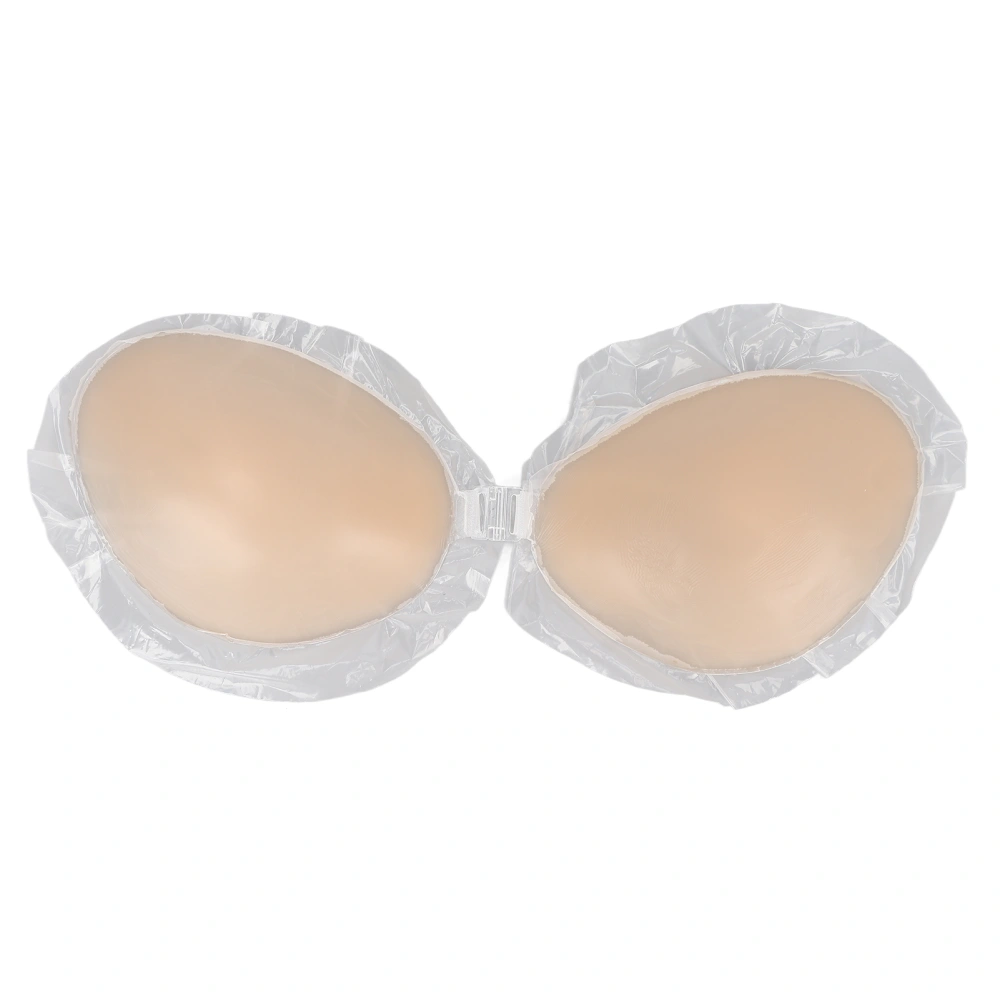 Strapless Silicone Bra Washable Unrestrained Adhesive Silicone Push Up Bra for Backless DressB Cup