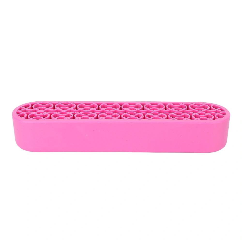 Silicone Makeup Brush Holder Multi Compartment Design Large Capacity Soft Small Size Nail Pen Silicone Holder for Home