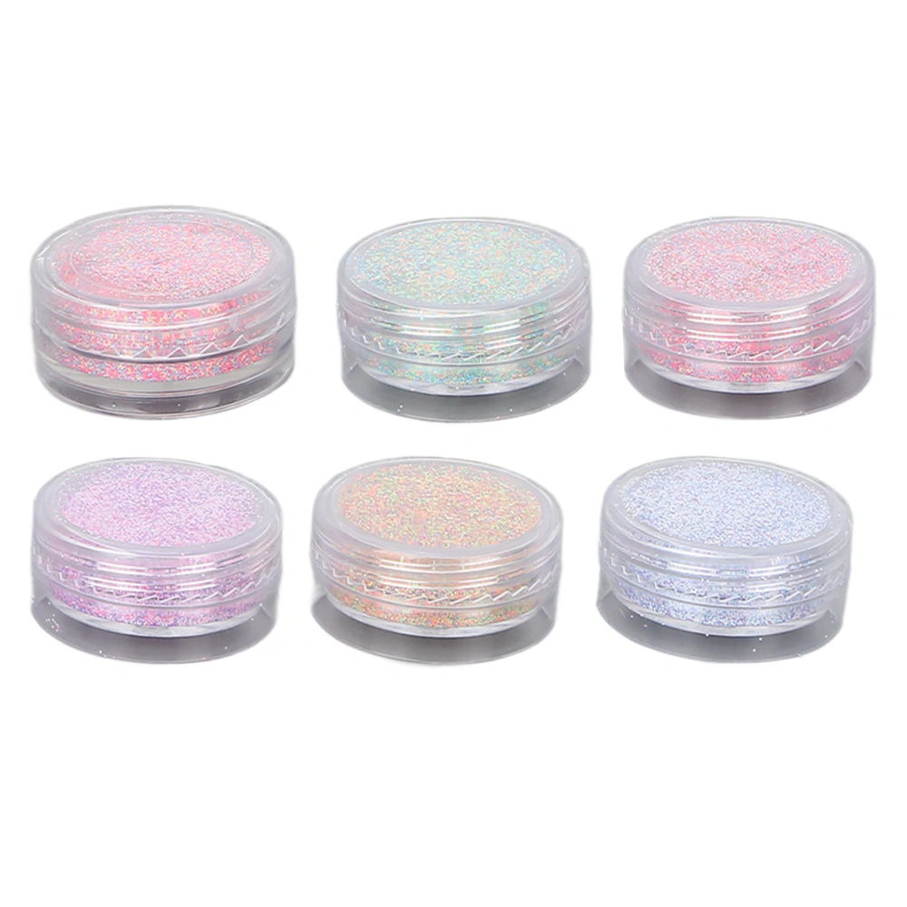 6 Colors Nail Art Powder Home Salon Retro Exquisite Nail Glitter Powder Decoration for Party Dating