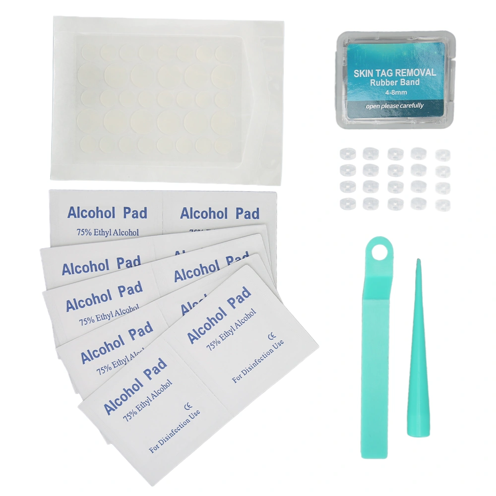 Skin Tag Remover Patches Large Sized 4‑8mm Skin Tags Removal Device for Face Neck Body Green