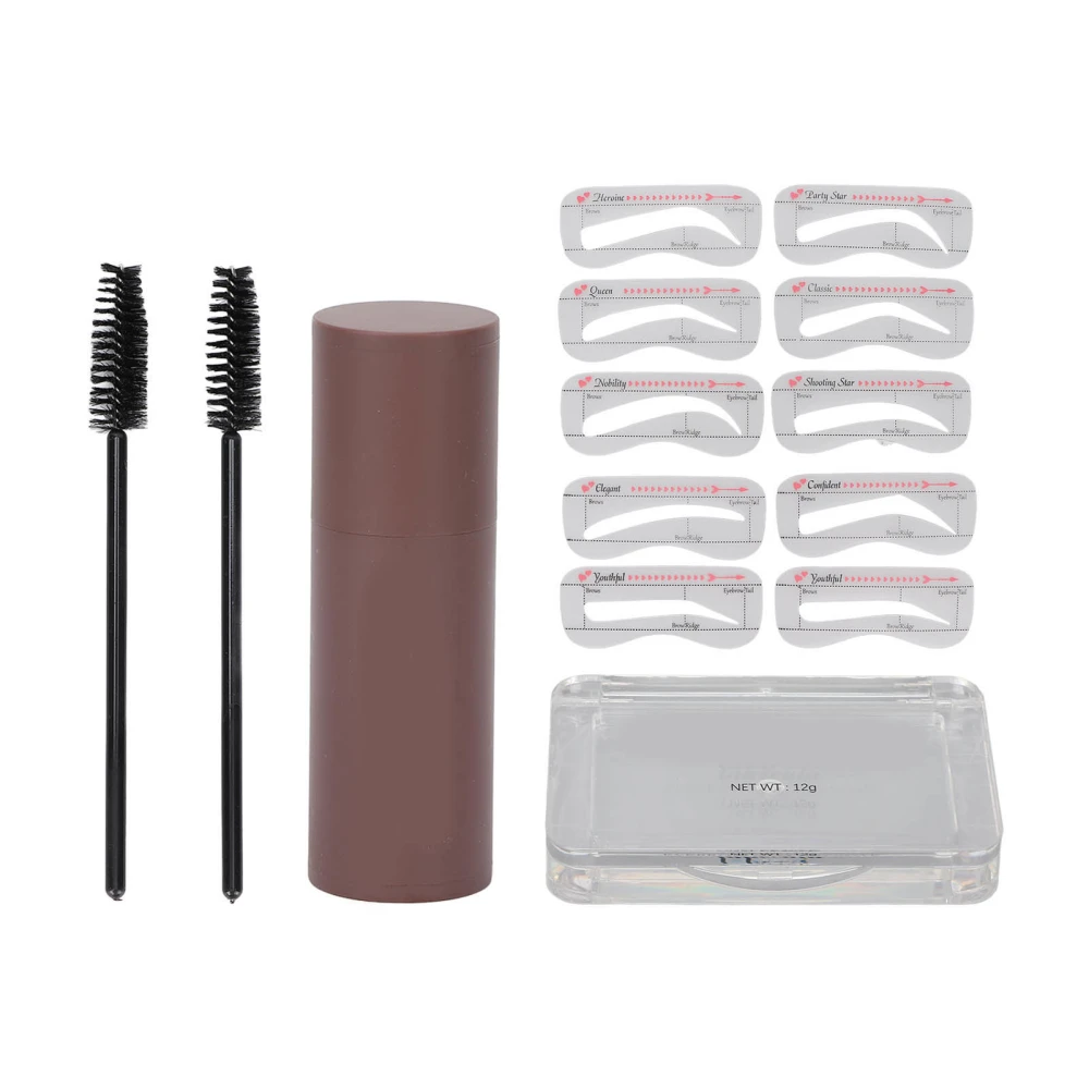 Ibcccndc Eyebrow Stamp Shaping Kit Long Lasting Eyebrow Stamp Pen Brushes for Perfect Brow BrownDark Brown