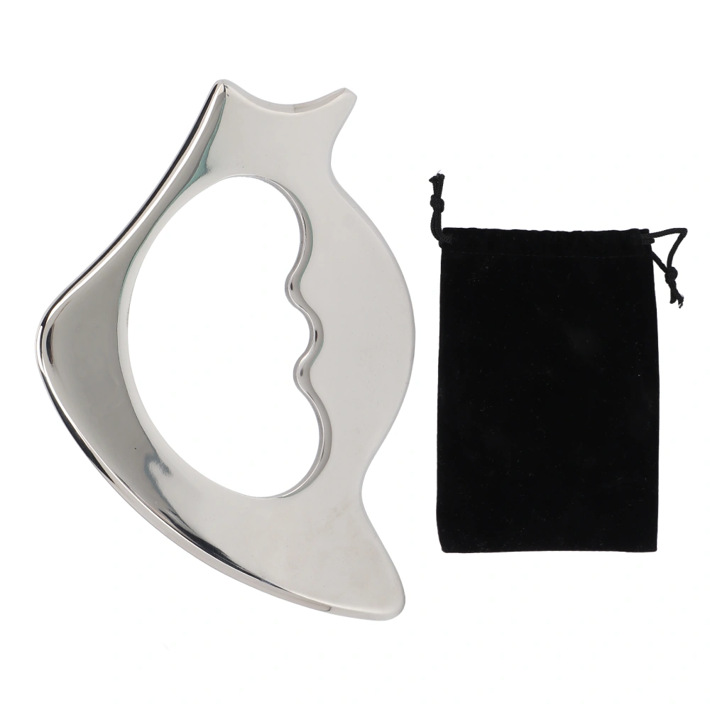 Massage Tool Stainless Steel Physical Therapy Gua Sha Muscle Scraper Tool with Storage Bag for Legs Ankles Back Neck