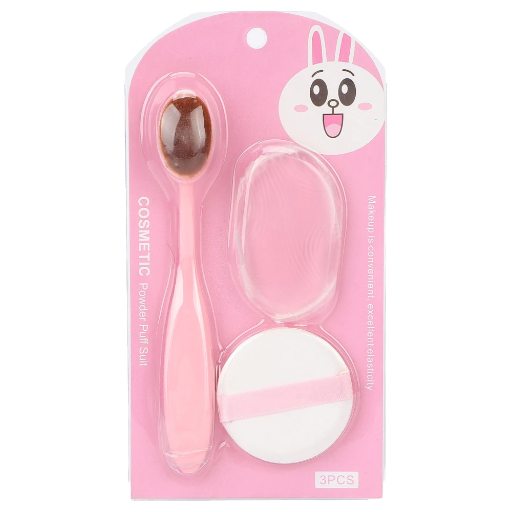 Makeup Tool Set Professional Portable Foundation Brush Silicone Powder Puff for BB Cream Concealer