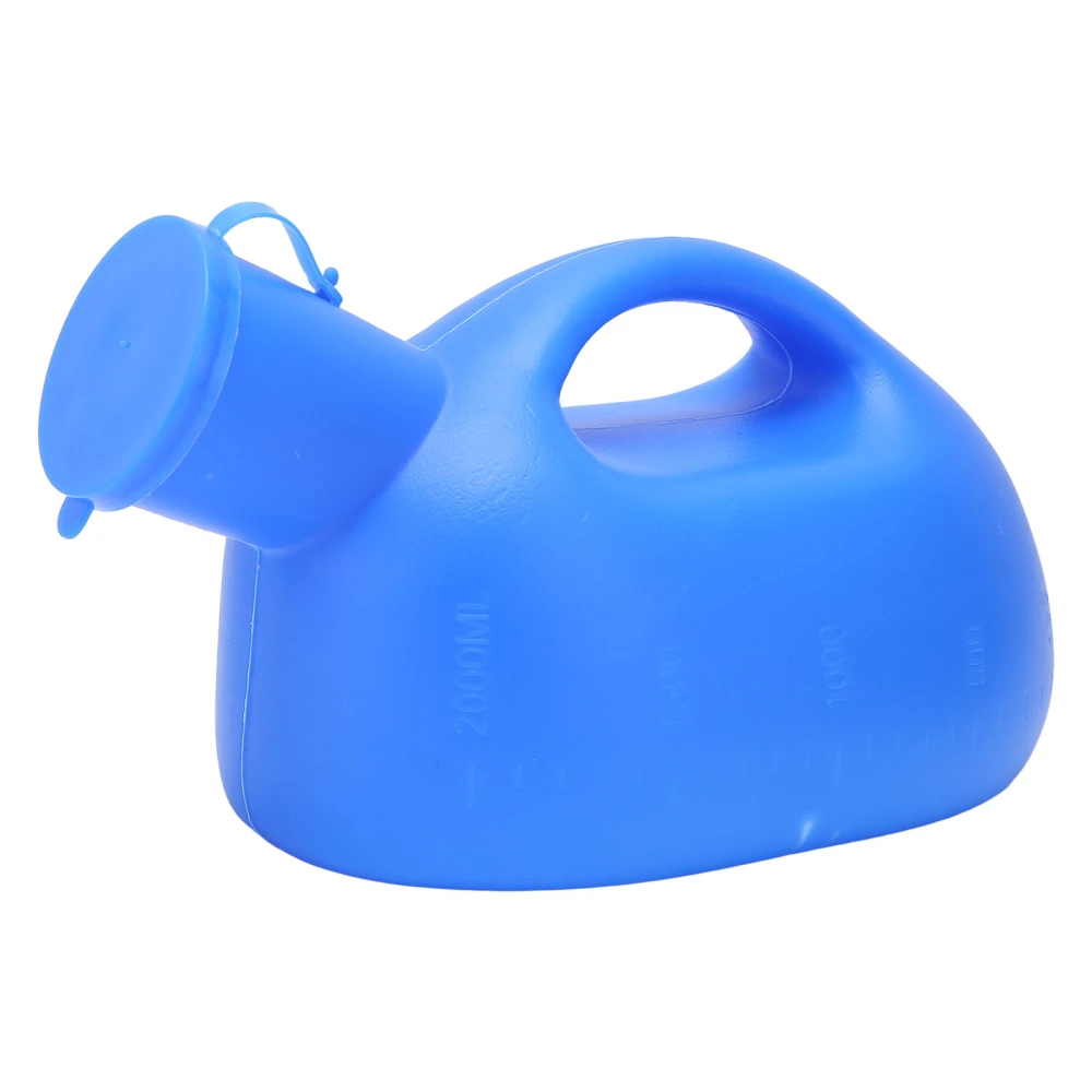 Urinal 2000ML Large Capacity Handle Design Abrasion Resistance Plastic Material Male Urinal