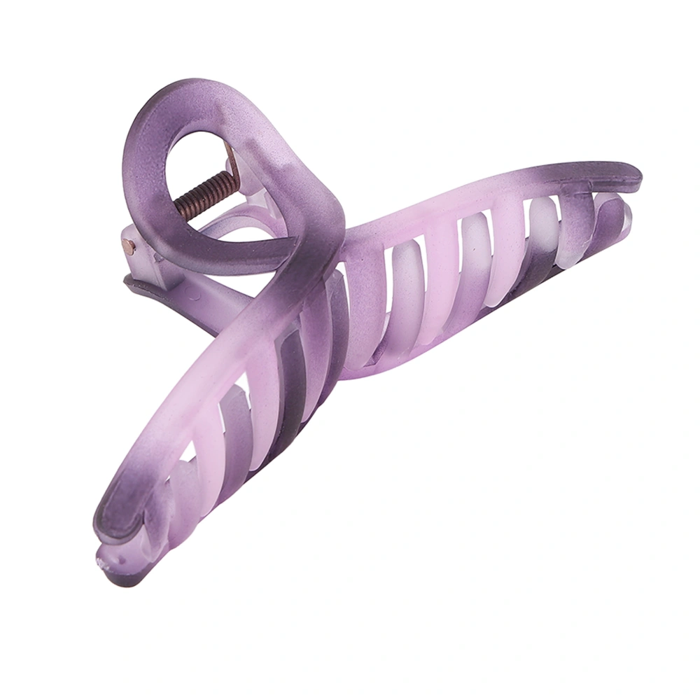 Fashionable Matte Hair Claws Clips Decorative Hair Styling Hair Catch Barrette Jaw ClampLight Purple