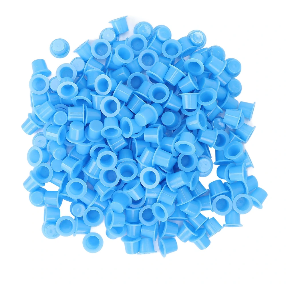 1000pcs Tattoo Ink Pigment Cup Disposable Blue Plastic Eyebrow Lip Eyes Tattoo Pigment CupS