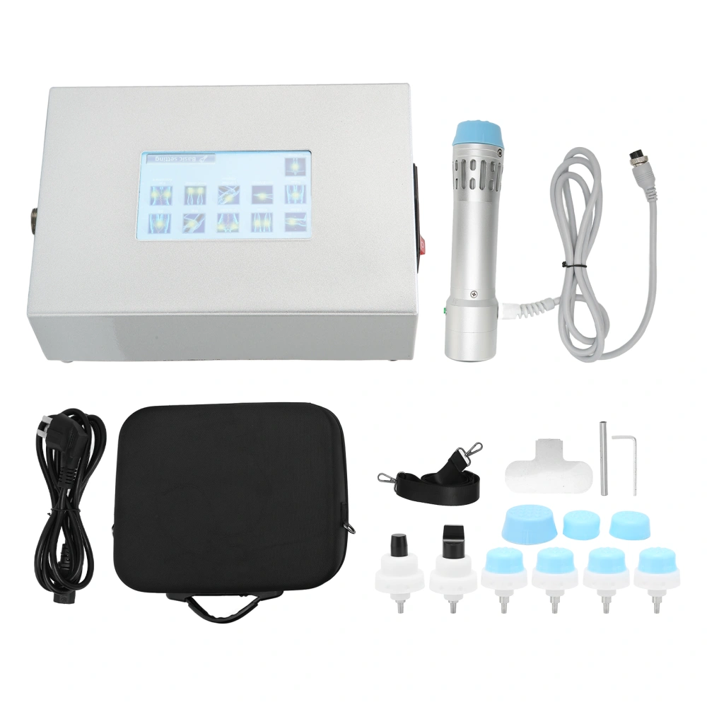 Professional Shockwave Therapy Machine Blood Circulation Promotion ED Treatment Machine with 7 Massage Heads 100‑240VAU Plug