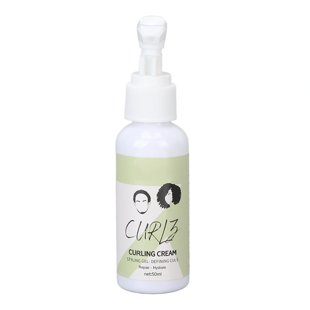 Curl Defining Cream Curly Hair Elastin Hair Moisturizing Curly Hair Styling Fluffy Elastic Cream