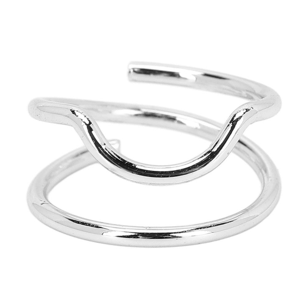 Index Finger Nail Ring Vintage Metal Nail Cap Cover Ring Fingernail Nail Art Charm for Women Girls3046 White