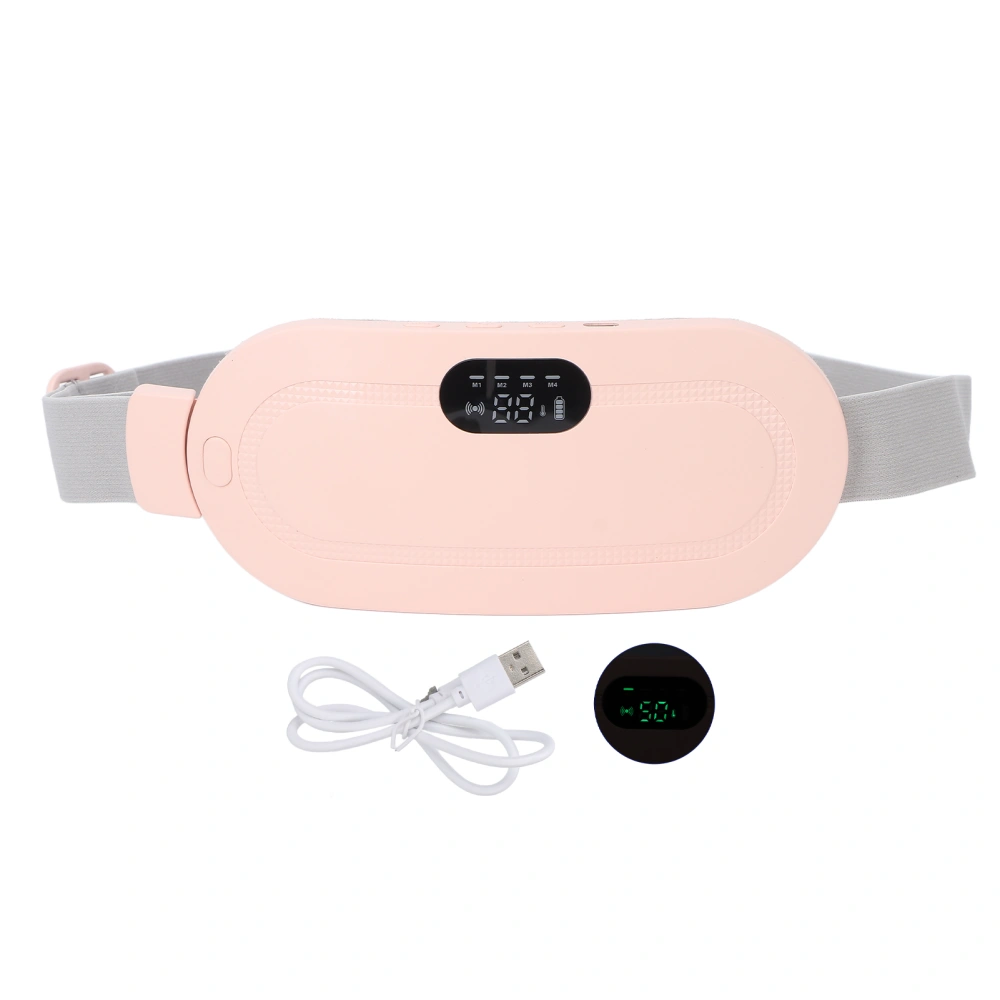 Menstrual Heating Belt Hot Compress Relieve Pain Lower Back Waist Vibrating Heated Instrument