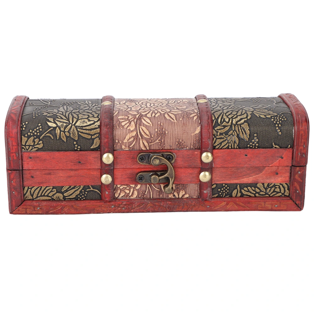 Wooden Jewelry Storage Box Home Retro Exquisite Hairpin Document Necklace Bracelet Organizer Case