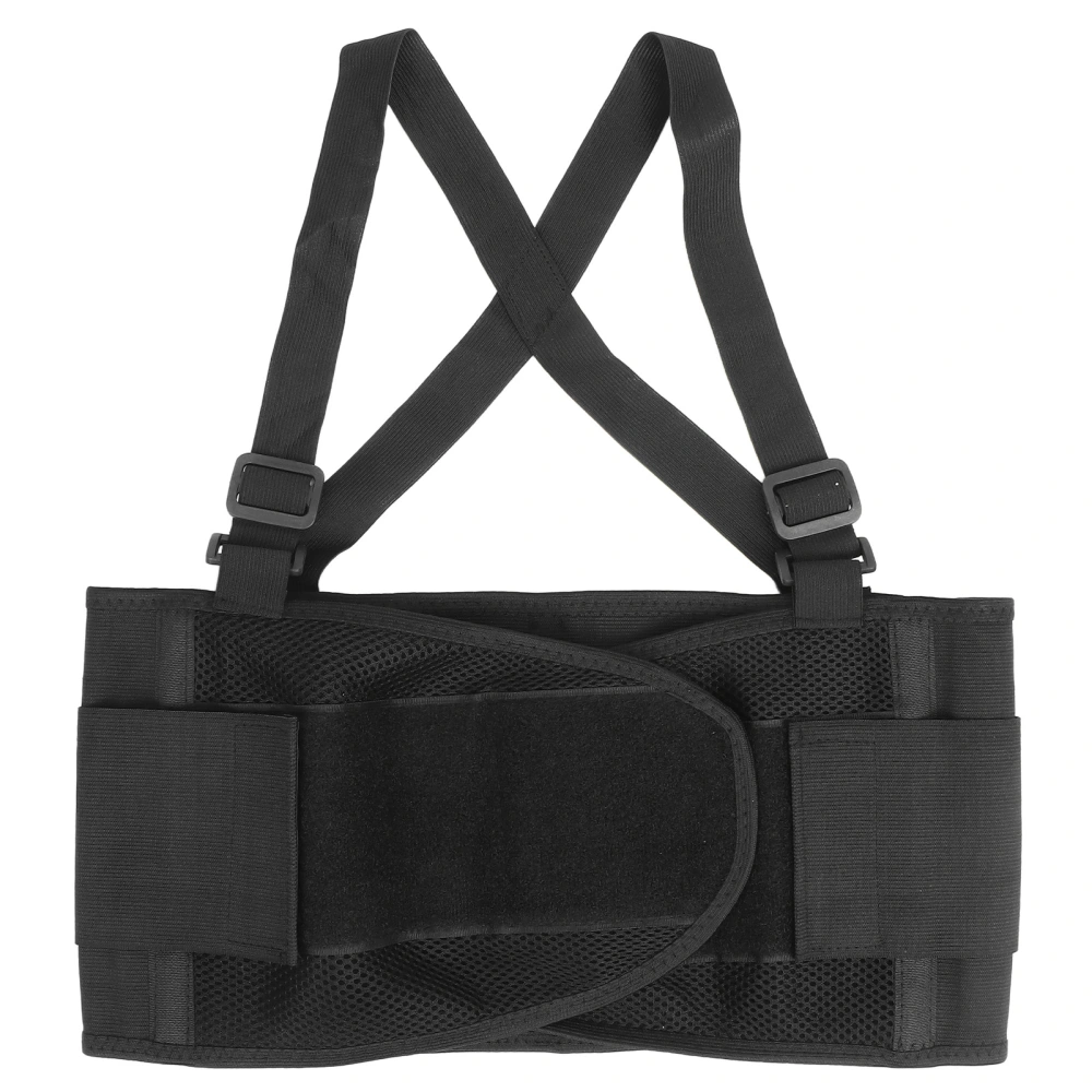 Breathable Back Support Belt Pain Relief Adjustable Hook Loop Fastener Waist Trainer BeltM