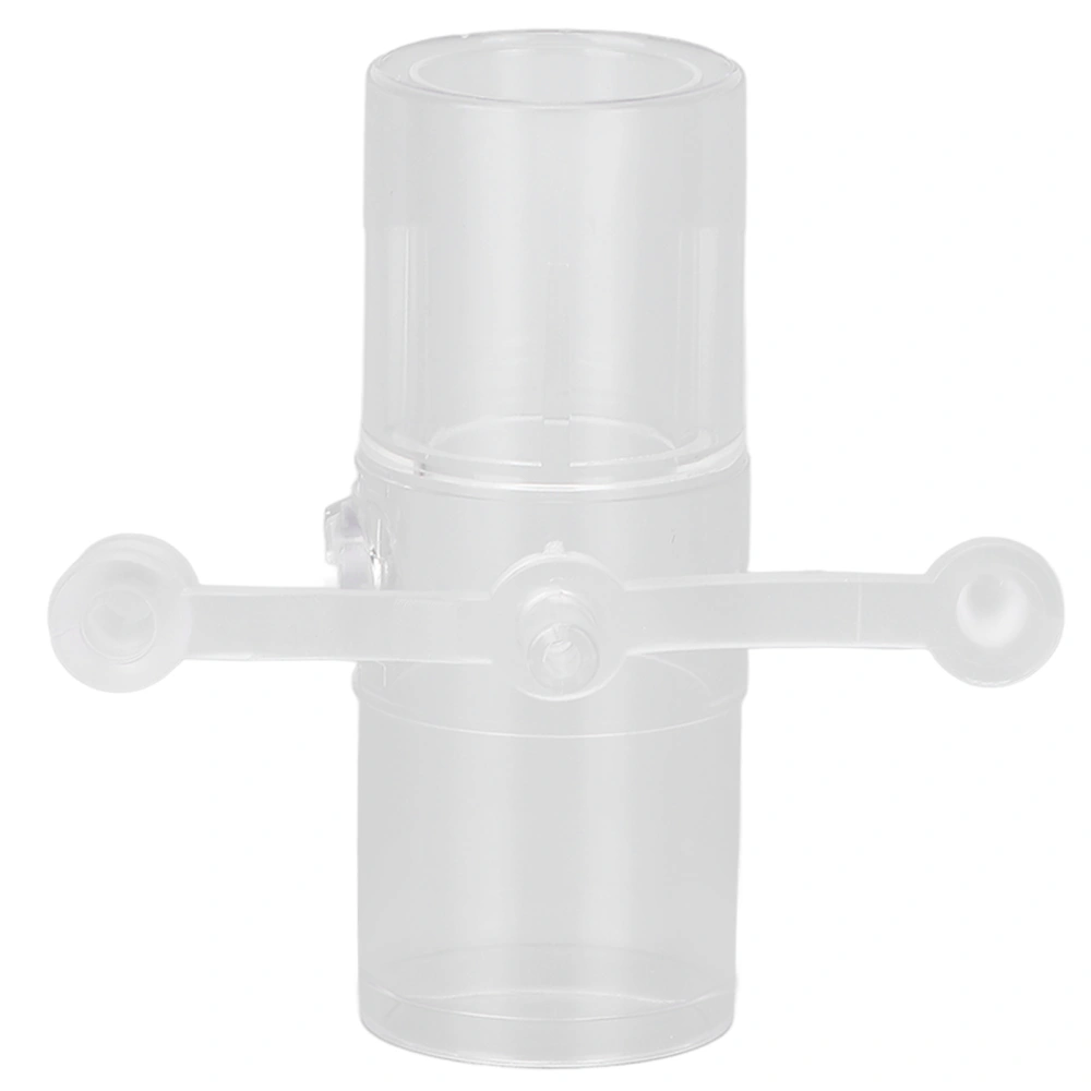 Oxygen Tube Connector 3 Way Plastic Breathing Machine Straight Connector for Ventilator Mask