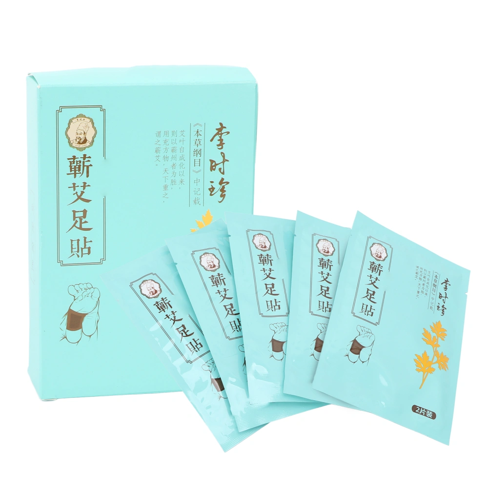 10 Patches Detoxifying Foot Patches Improve Sleep Quality Relieve Pain Wormwood Foot Adhesive Pads