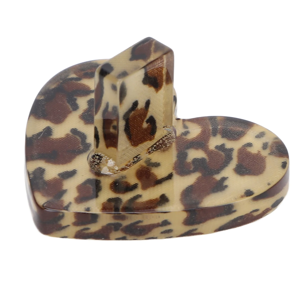 Nail Base Japanese Heart Shaped Round Leopard Print Nail Practice Base Display StandHeart Shape