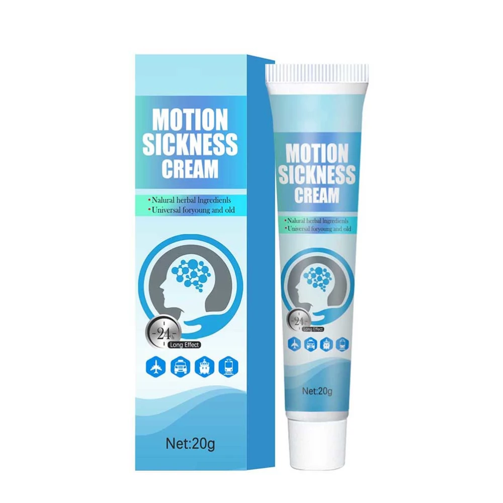 Motion Sickness Cream Herbal Dizziness Headache Vomit Ointment Prevent Carsick Seasick Ointment Body Care