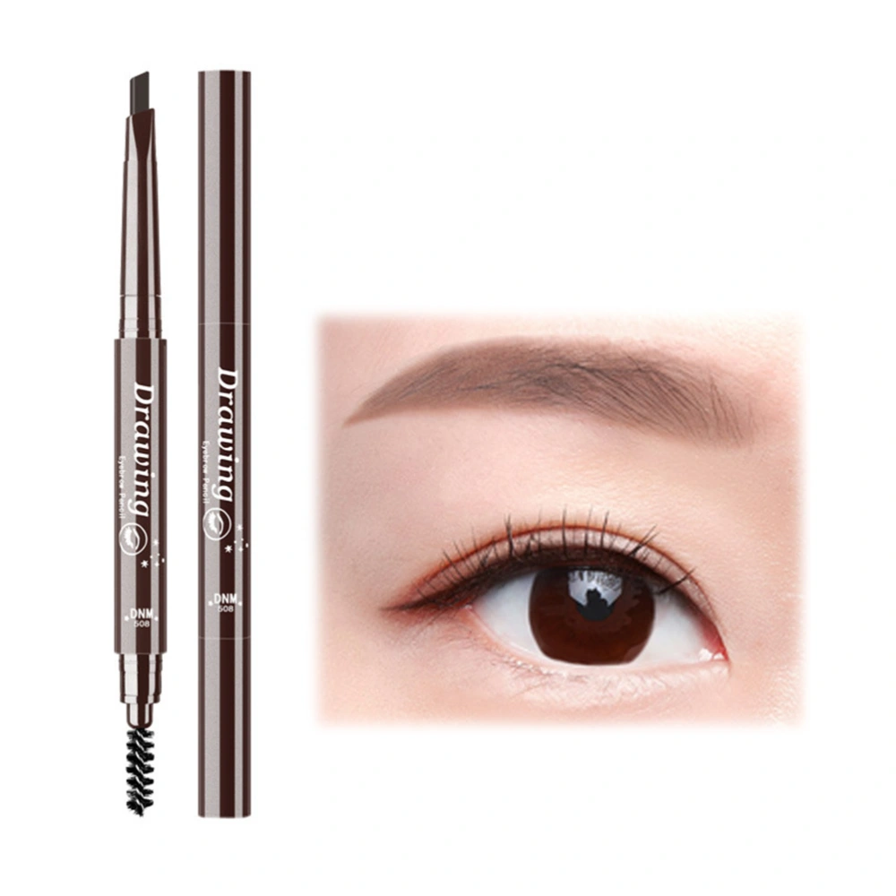 Makeup Double Head Automatic Eyebrow Pencil Natural Eyebrow Pencil Waterproof Lasting Eyebrow Pen with Eyebrow Brush