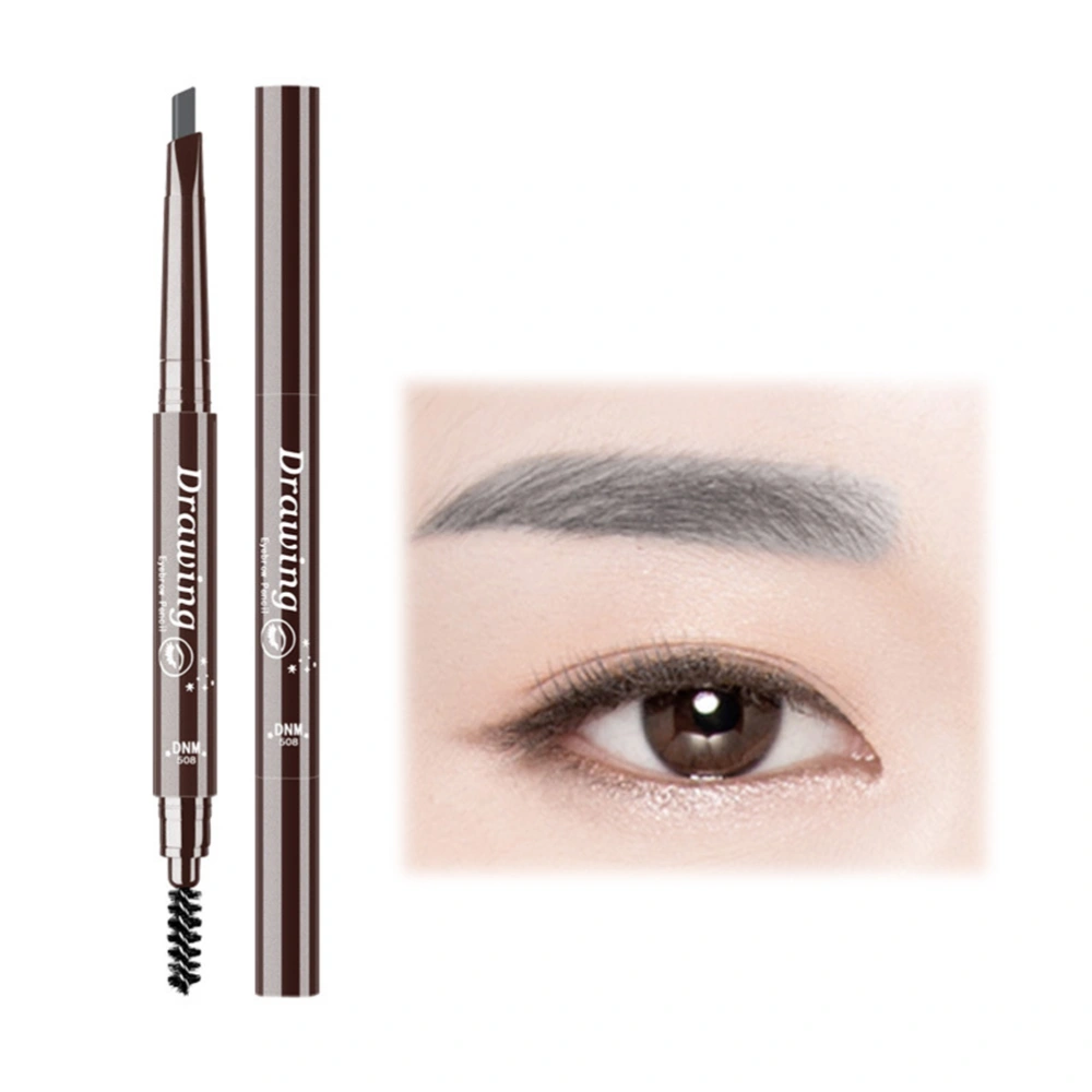 Makeup Double Head Automatic Eyebrow Pencil Natural Eyebrow Pencil Waterproof Lasting Eyebrow Pen with Eyebrow Brush