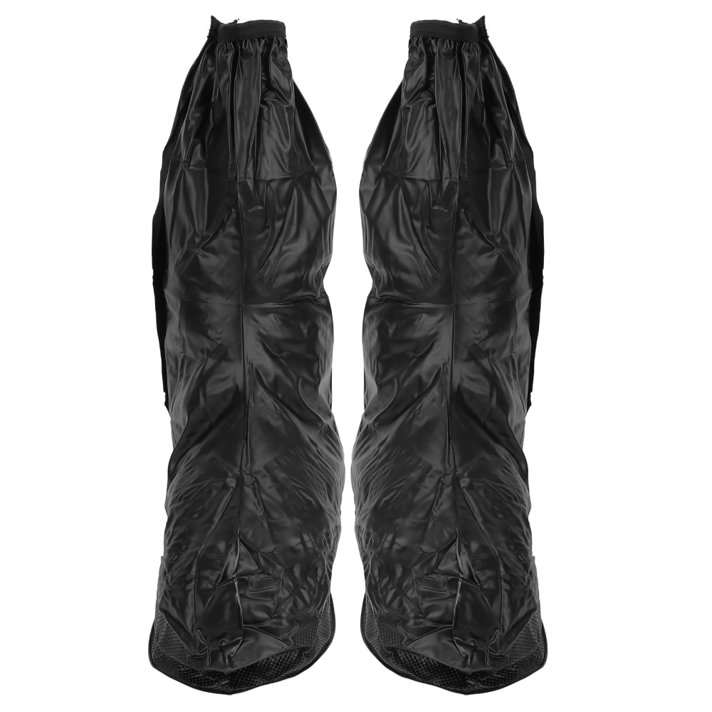 Waterproof Rain Shoe Covers Prevent Slip Snow Shoe Protectors Rain Boots Overshoes Black3XL