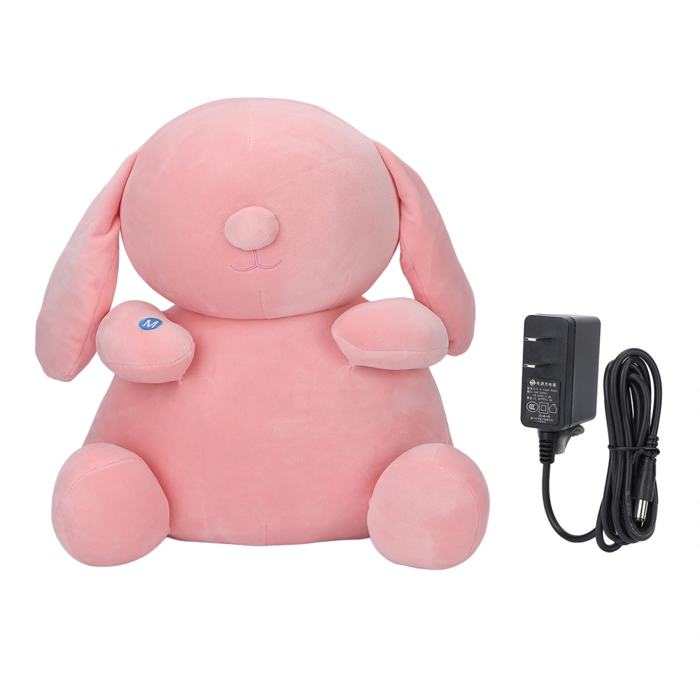 Electric Rabbit Massage Cushion Hot Compress Pain Relief Plush Doll Massage Cushion for Neck Back US Plug 100-240V