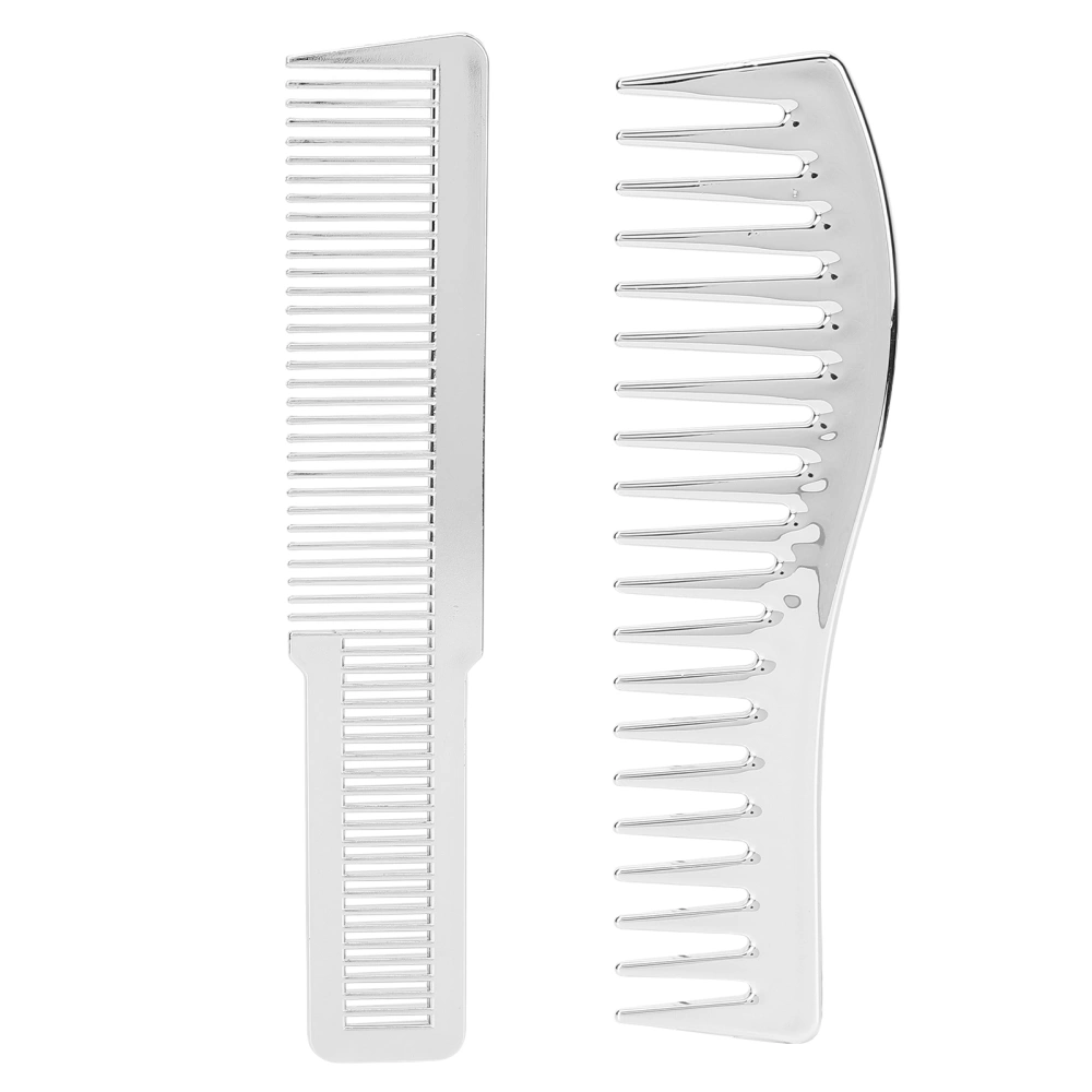 2pcs Hair Comb Set Wide Teeth Fine Teeth Hair Detangling Styling Combs for All Hair Types