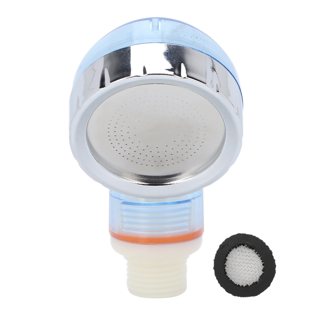 Hair Salon Shower Head Fine Hole Water Saving Shampoo Shower Head Accessory Transparent Sky Blue