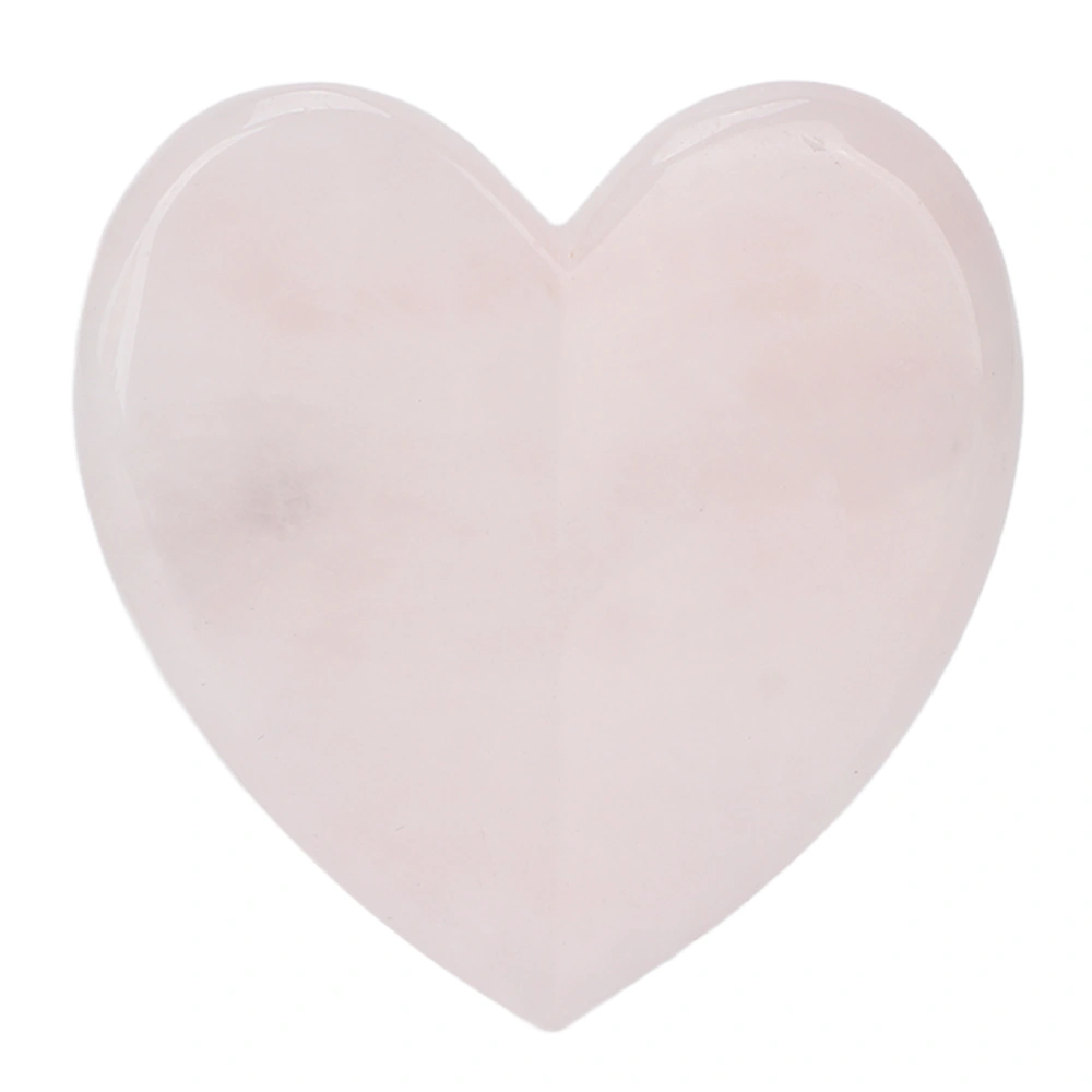 Rose Quartz Jade Stone Guasha Heart Shape Scraping Face Lifting Stone Tool for SPA Acupuncture Therapy Massage