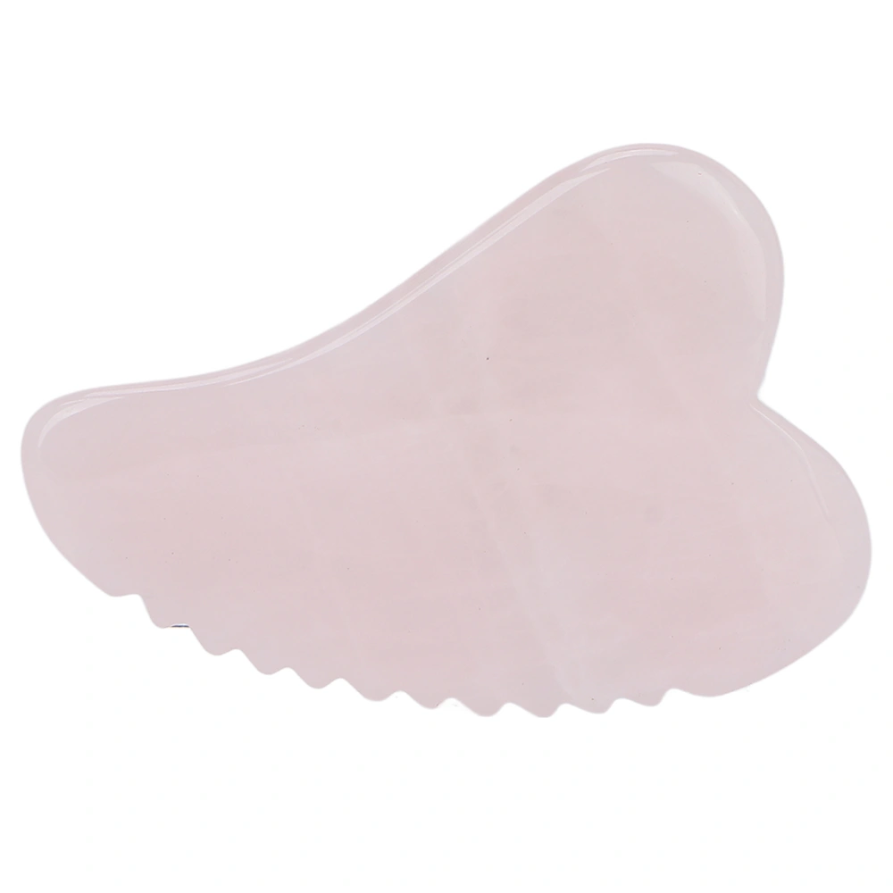 Rose Quartz Gua Sha Tool Travel Portable Soreness Pain Relief Scraping Board for Shoulder Abdomen Legs