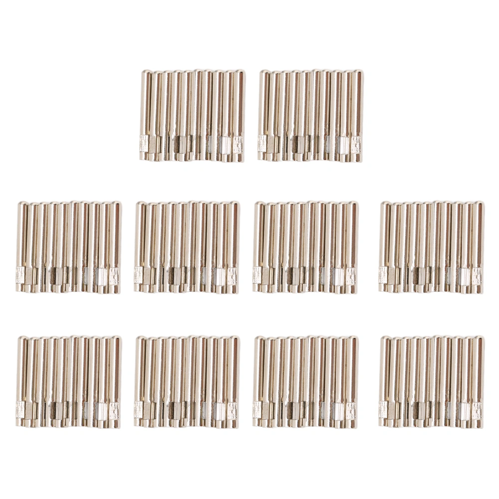 100pcs 0.1in Electrode Wire Pin Copper Connection for TENS Unit Slimming Massager Physiotherapy