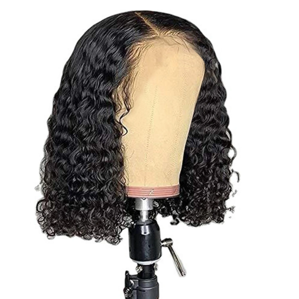 Short Bob Wigs Deep Wave Rose Net Wigs Short Curly Bob Wig Glueless Machine Made Wigs