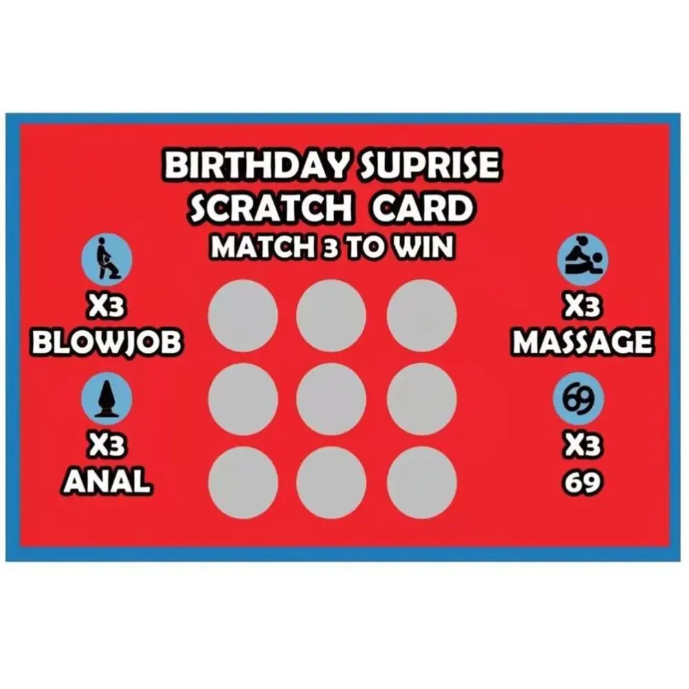 Funny Scratch Card Gift for Him Christmas Valentine s Day Scratch Card Adult Scratch Card